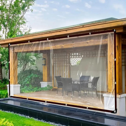 Heavy-Duty Clear Waterproof Outdoor Tarp
