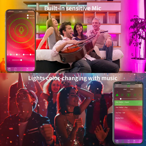 Smart RGB Music Sync LED Strip Lights