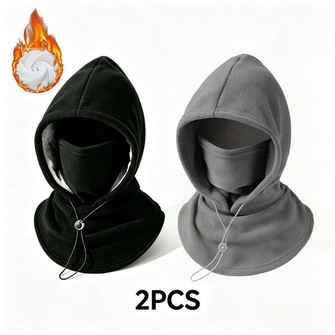 2-Piece Winter Hood & Face Cover Set
