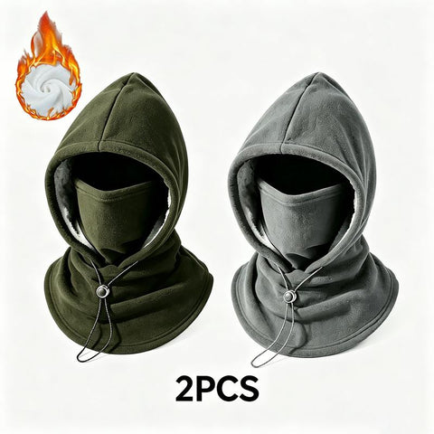 2-Piece Winter Hood & Face Cover Set