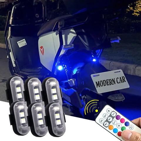 Wireless RGB Rechargeable LED Strobe Lights