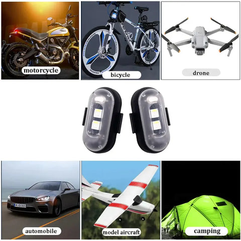 Wireless RGB Rechargeable LED Strobe Lights