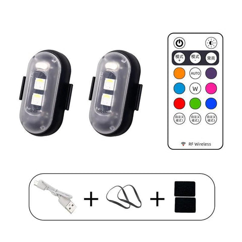 Wireless RGB Rechargeable LED Strobe Lights