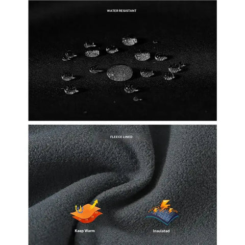 Men’s Fleece-Lined Waterproof Softshell Winter Pants