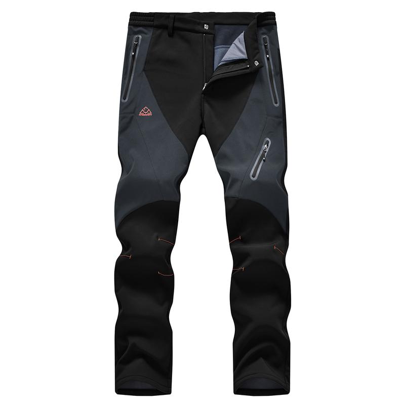 Men’s Fleece-Lined Waterproof Softshell Winter Pants