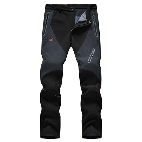 Men’s Fleece-Lined Waterproof Softshell Winter Pants