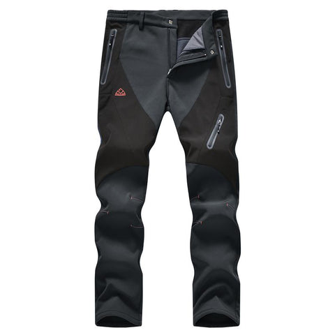 Men’s Fleece-Lined Waterproof Softshell Winter Pants