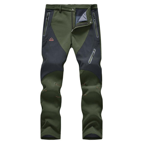 Men’s Fleece-Lined Waterproof Softshell Winter Pants