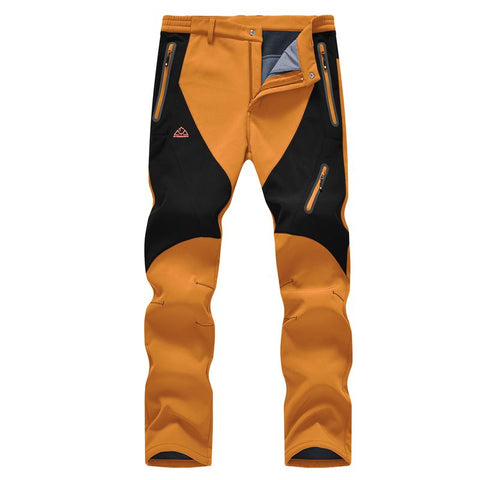 Men’s Fleece-Lined Waterproof Softshell Winter Pants