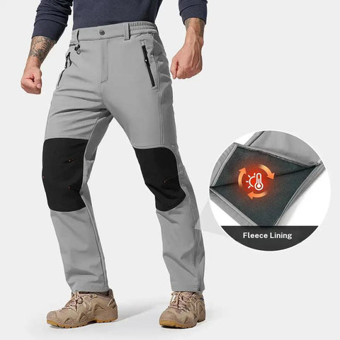 Men’s Fleece-Lined Waterproof Softshell Winter Pants