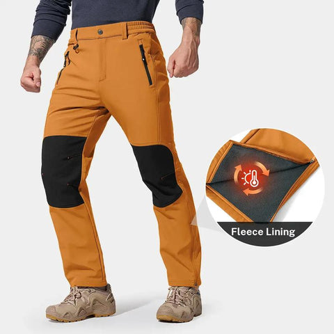 Men’s Fleece-Lined Waterproof Softshell Winter Pants