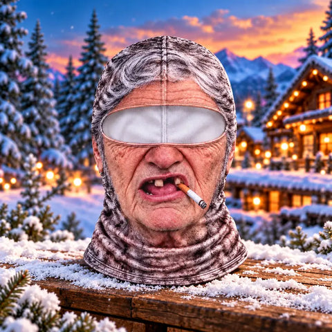 Funny Old Man Thermal Balaclava Face Mask