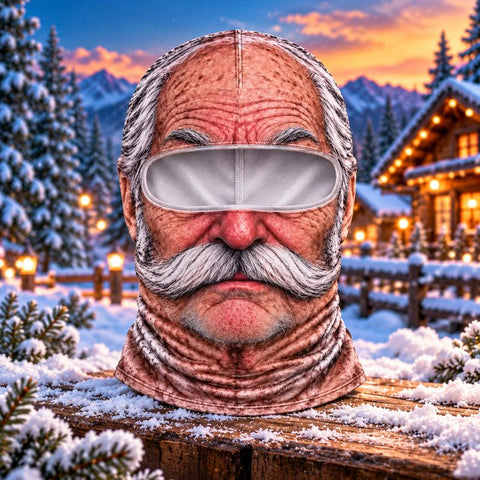 Funny Old Man Thermal Balaclava Face Mask