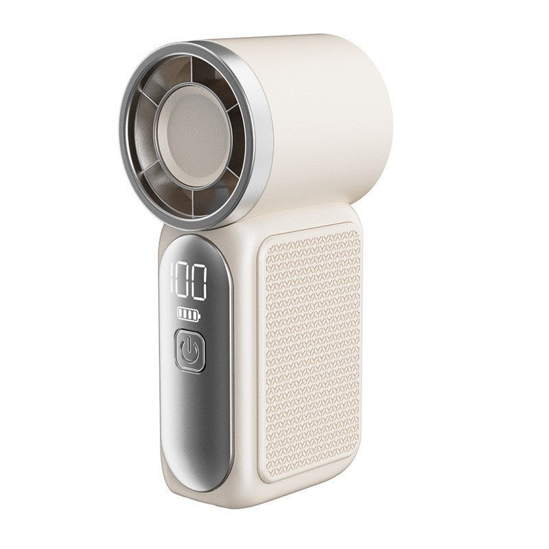 [15H Long Battery Life | 1-100 Speed Turbo] GAIATOP HF-18 Super Mini Handheld Fan, Portable Pocket Fan with Digital Display for Eyelash & Makeup Drying, Hot Flashes, USB Rechargeable Travel Accessory, Gift