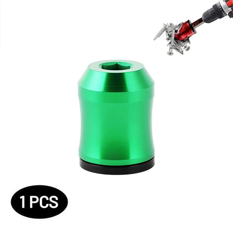 Powerful Magnetic Screw Ring: 1/4-Inch (6.35mm) Universal Magnetic Screw Holder—A Removable Magnetic Bit Holder Compatible with Hex Screwdrivers and Power Screwdriver Bits; An Ideal Gift for Thanksgiving, Christmas, New Year, and Father's Day.