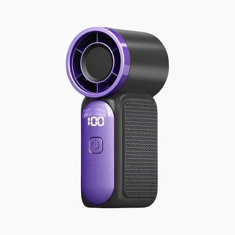 [15H Long Battery Life | 1-100 Speed Turbo] GAIATOP HF-18 Super Mini Handheld Fan, Portable Pocket Fan with Digital Display for Eyelash & Makeup Drying, Hot Flashes, USB Rechargeable Travel Accessory, Gift