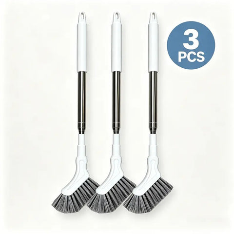 Adjustable Length Stainless Steel Telescopic Long Handle Crevice Cleaning Brush, Narrow Gap Cleaner for Bathroom, Hard-to-Reach Spaces