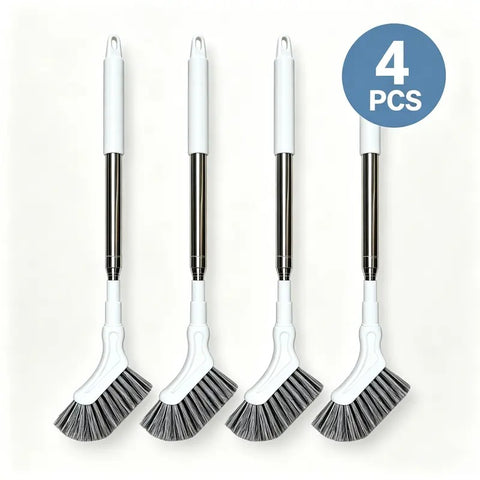 Adjustable Length Stainless Steel Telescopic Long Handle Crevice Cleaning Brush, Narrow Gap Cleaner for Bathroom, Hard-to-Reach Spaces