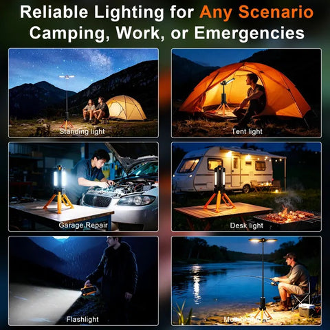 15000mAh Rechargeable Portable LED Camping Post Light
