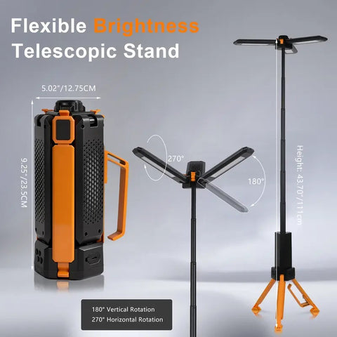 15000mAh Rechargeable Portable LED Camping Post Light