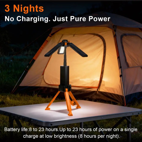 15000mAh Rechargeable Portable LED Camping Post Light