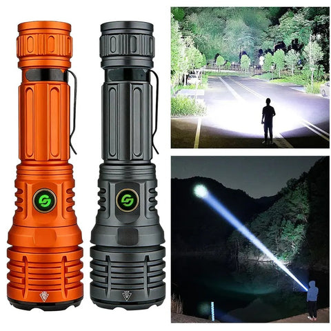 10000 Lumens Ultra Bright Portable Waterproof Flashlight