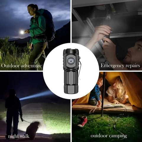 Rechargeable Waterproof Adjustable Tactical Flashlights