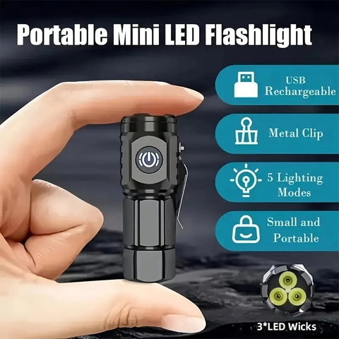 Rechargeable Waterproof Adjustable Tactical Flashlights
