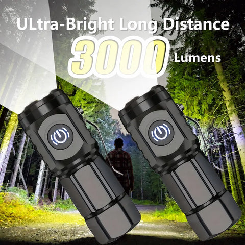 Rechargeable Waterproof Adjustable Tactical Flashlights