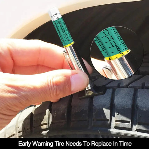 25mm Color-Coded Universal Car Tire Tread Depth Gauge
