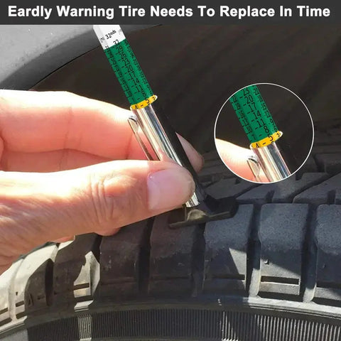 25mm Color-Coded Universal Car Tire Tread Depth Gauge