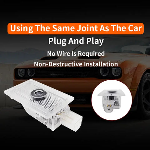 2 Pcs Car LED Door Logo Projector for Chrysler 300 Series
