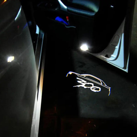 2 Pcs Car LED Door Logo Projector for Chrysler 300 Series