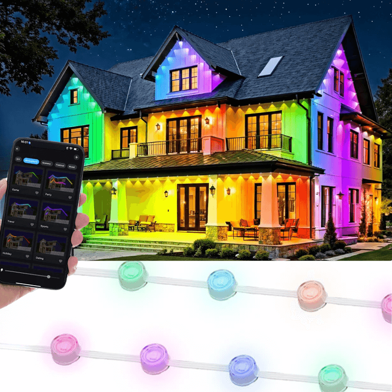smart rgbic permanent outdoor lights itoolmax