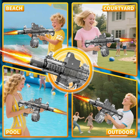 Automatic Electric Water Gun with High-Capacity Drum